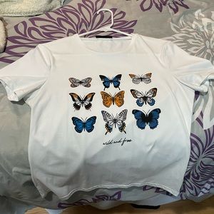 SHEIN white graphic tee